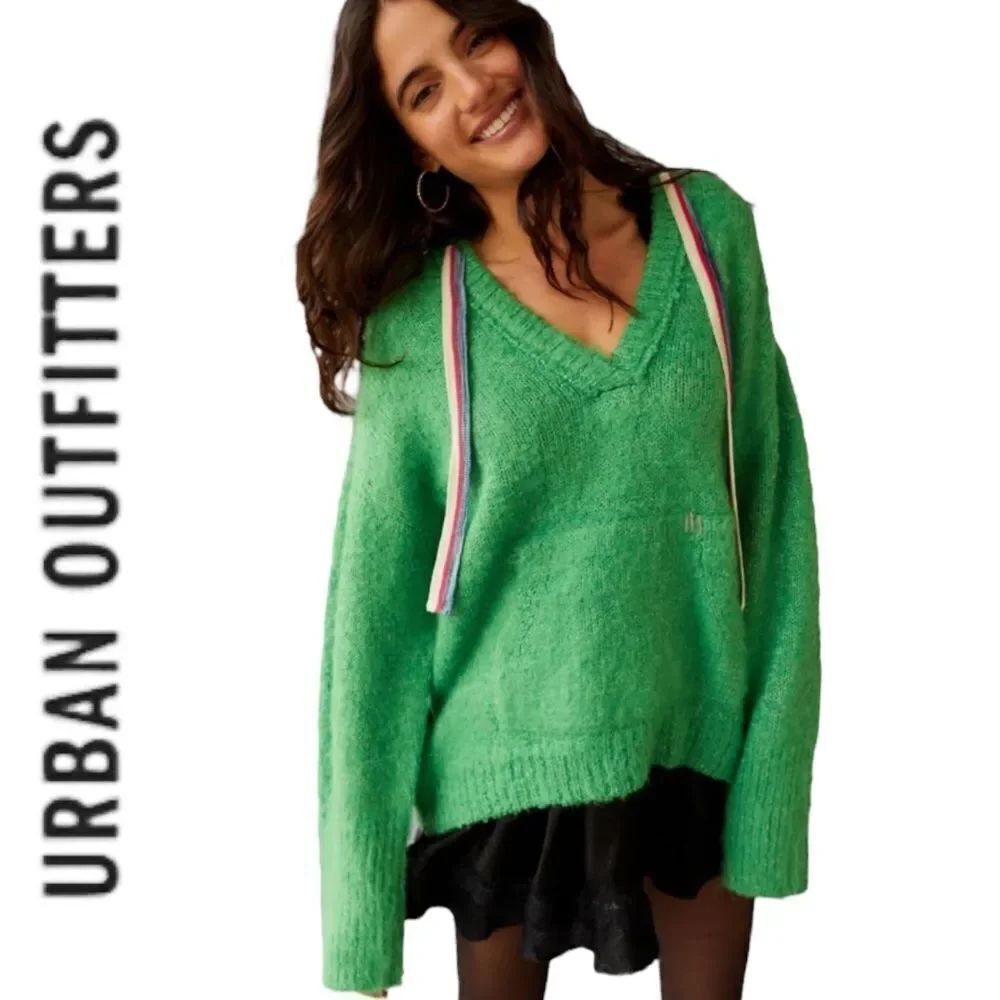 NEW Urban Outfitters UO BDG Brady Green Brushed Hoodie Sweatshirt S